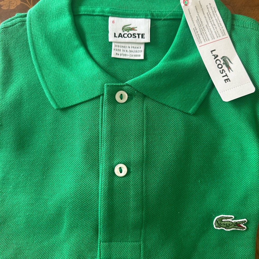 Lacoste Vibrant Green Polo Shirt